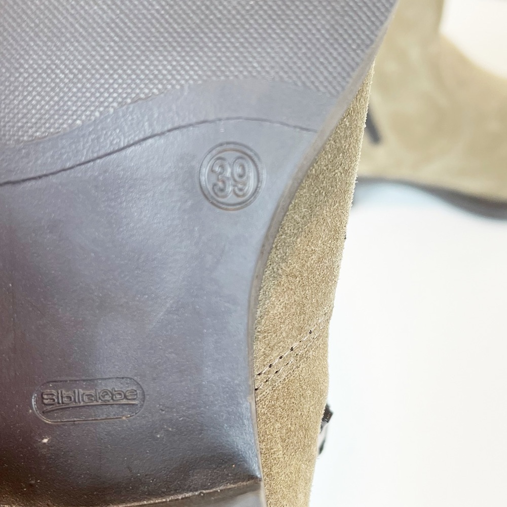 Anna Fidanza Tan Suede Lace-up Boots Size 39/9 - Picture 9 of 9
